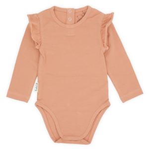 Ruffle romper 'Rust pink'